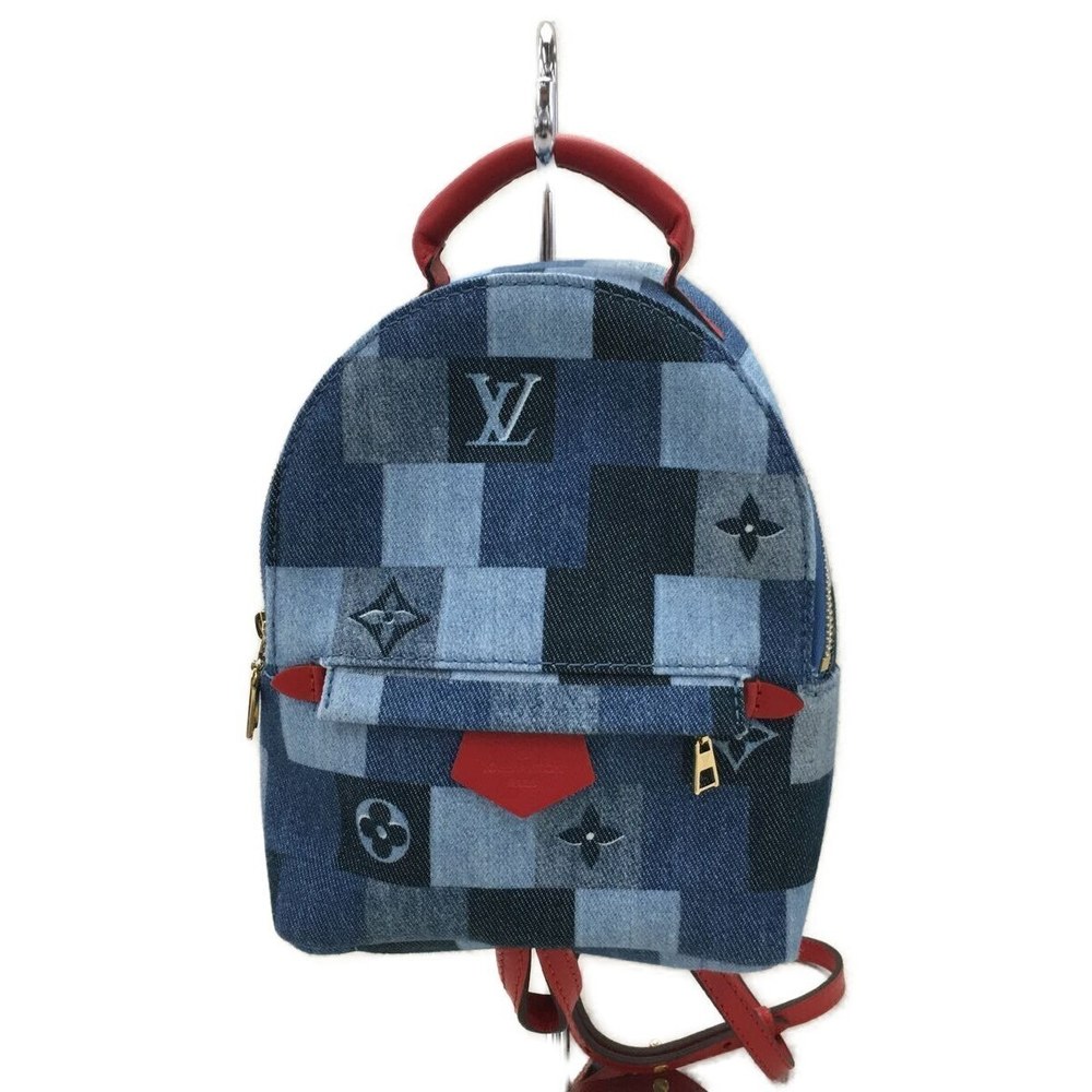 Louis Vuitton Palm Springs Denim Patchwork Backpack